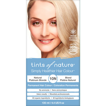 10N Natural Platinum Blonde Permanent Hair Dye