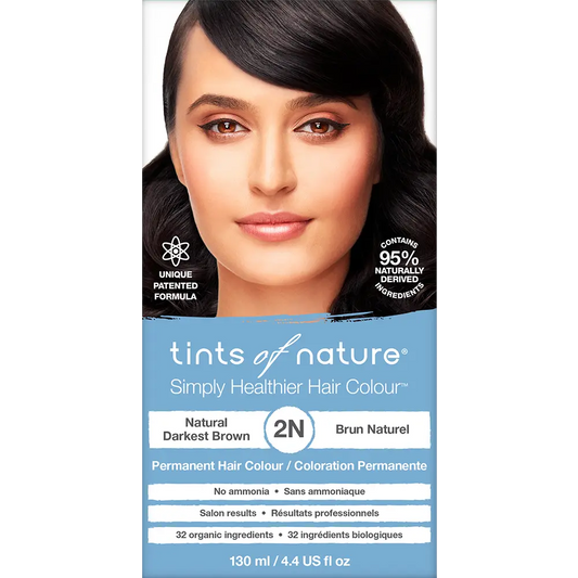 2N Natural Darkest Brown Permanent Hair Dye