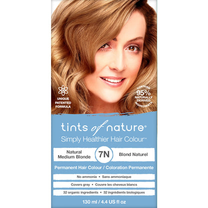 7N Natural Medium Blonde Permanent Hair Dye